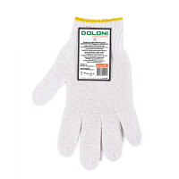 Перчатка Днепр Арт 554 без точки 219 текс біла  7 клас 10/300