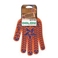 Перчатка Днепр Арт 564 ЗІРКА ПВХ помаранч 7 клас  10/200