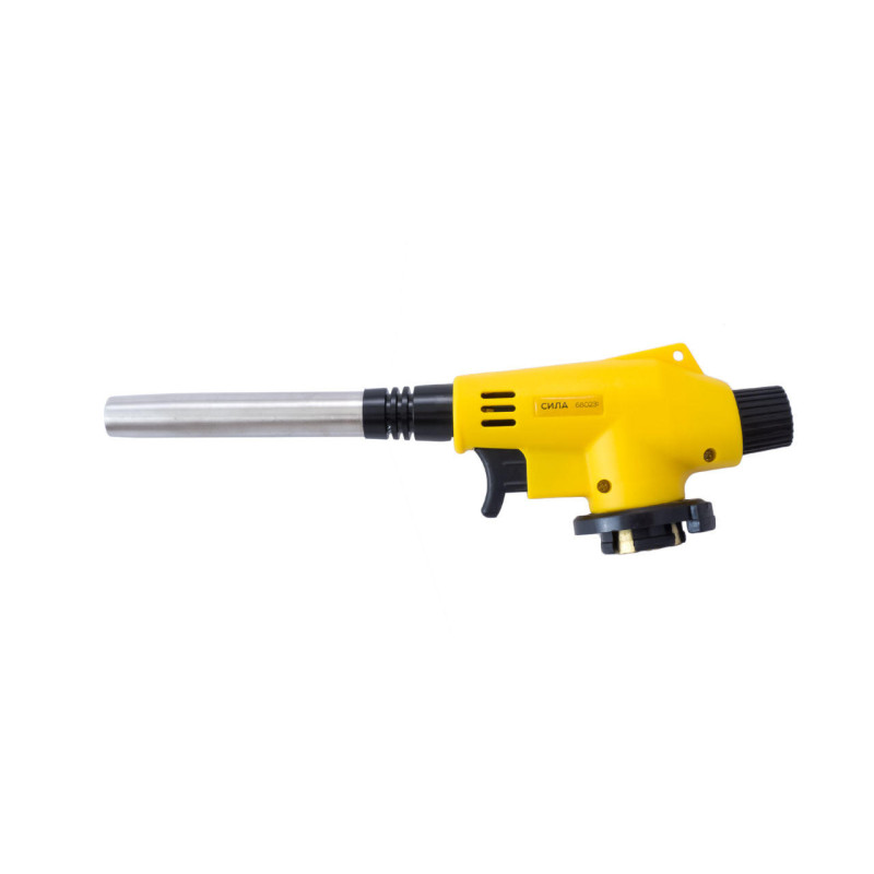 Пальник газовий з п'єзопідпалом Ø12mm 198mm (СИЛА - Інструмент)