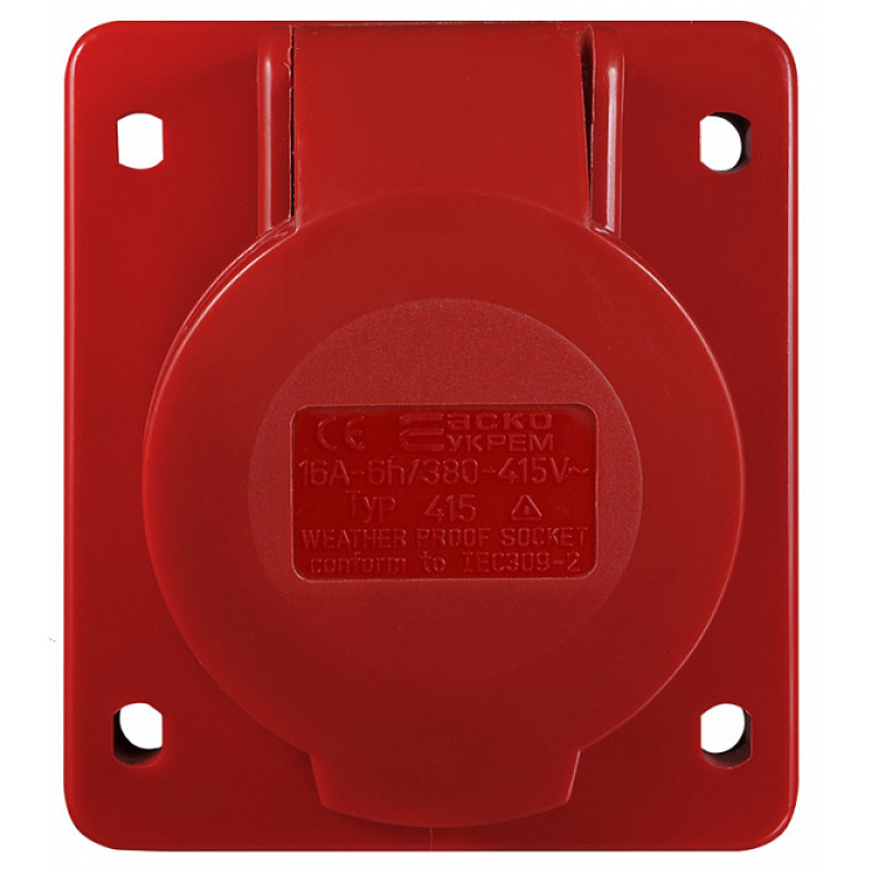 Розетка (гніздо) врізна ГВ 16А/5 3Р+N+РЕ (415)