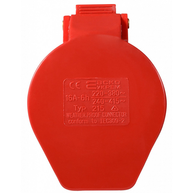 Розетка (гніздо) переносна ГП 16А/5 3Р+N+РЕ (215)