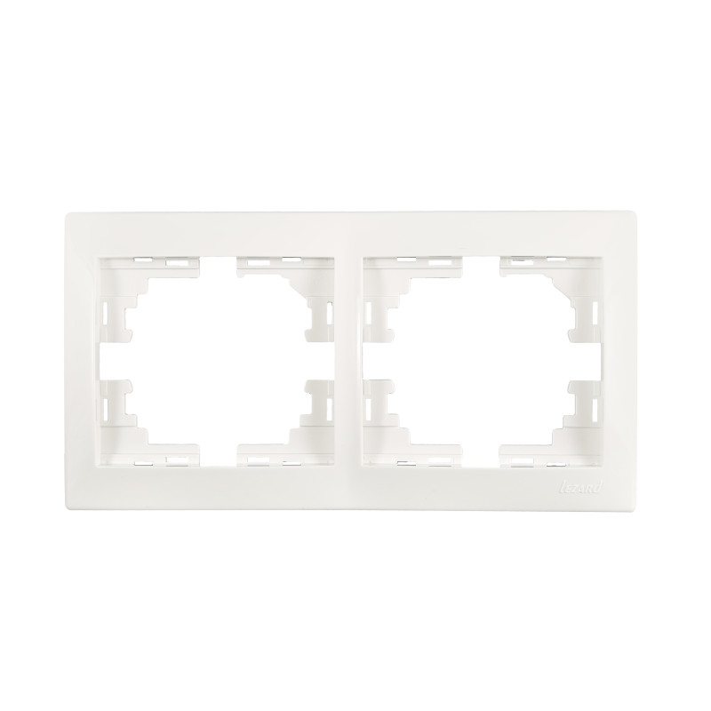 MIRA Рамка 2-а горизонтальна б/вст біла (1/10шт/120шт)