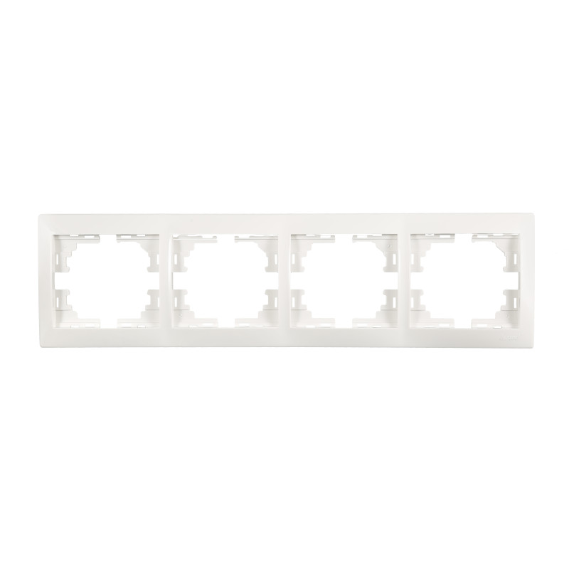 MIRA Рамка 4-а горизонтальна б/вст біла (1/10шт/120шт)