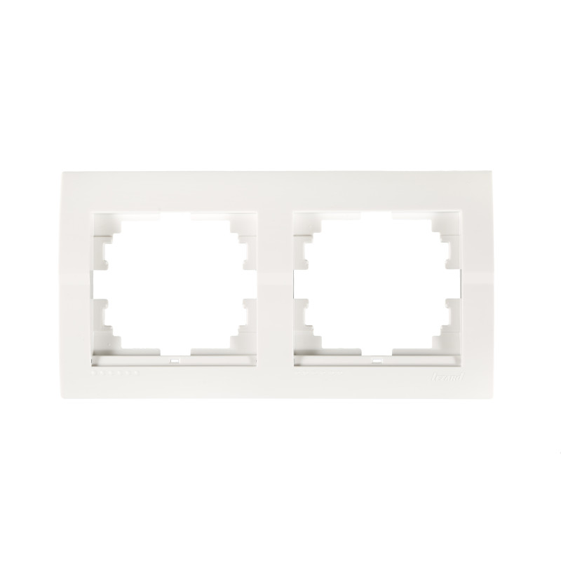 DERIY Рамка 2-а горизонтальна  біла (1/10шт/120шт)