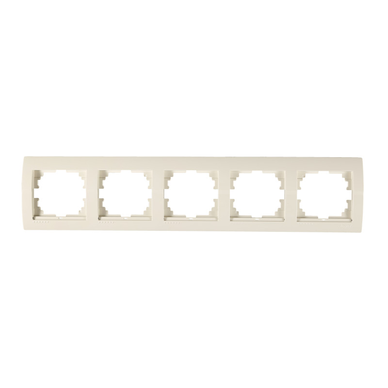 DERIY Рамка 5-а горизонтальна  крем (1/10шт/120шт)