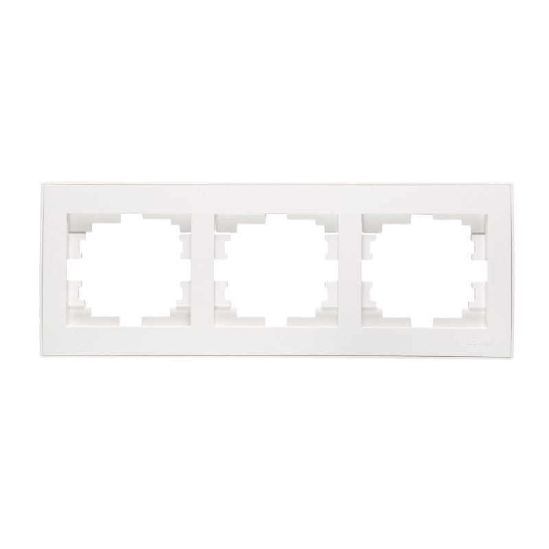 RAIN Рамка 3-а горизонтальна біла з боковою вставкою  (1/10шт/120шт)