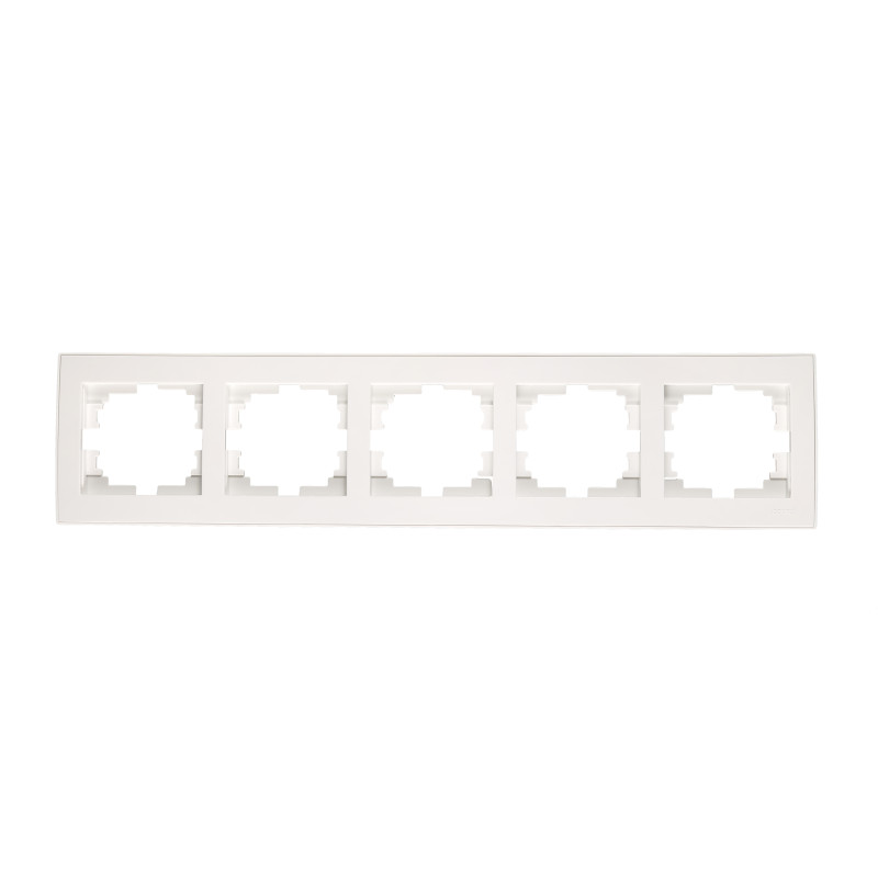 RAIN Рамка 5-а горизонтальна біла з боковою вставкою  (1/10шт/120шт)