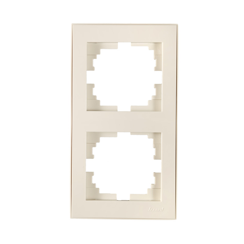 RAIN Рамка подвійна вертикальна крем (1/10/120 шт)