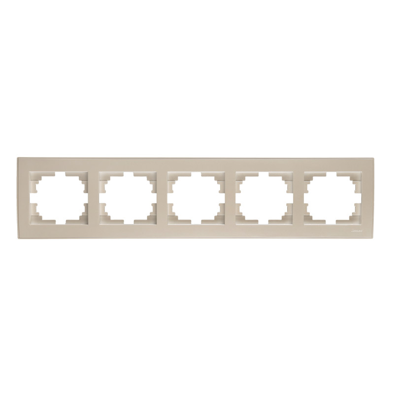 RAIN Рамка 5-а горизонтальна перлинно-білий перламутр з боковою вставкою (1/10шт/120шт)