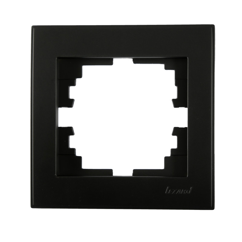 RAIN Рамка одинарна антрацит з боковою вставкою  (1/20шт/240шт)