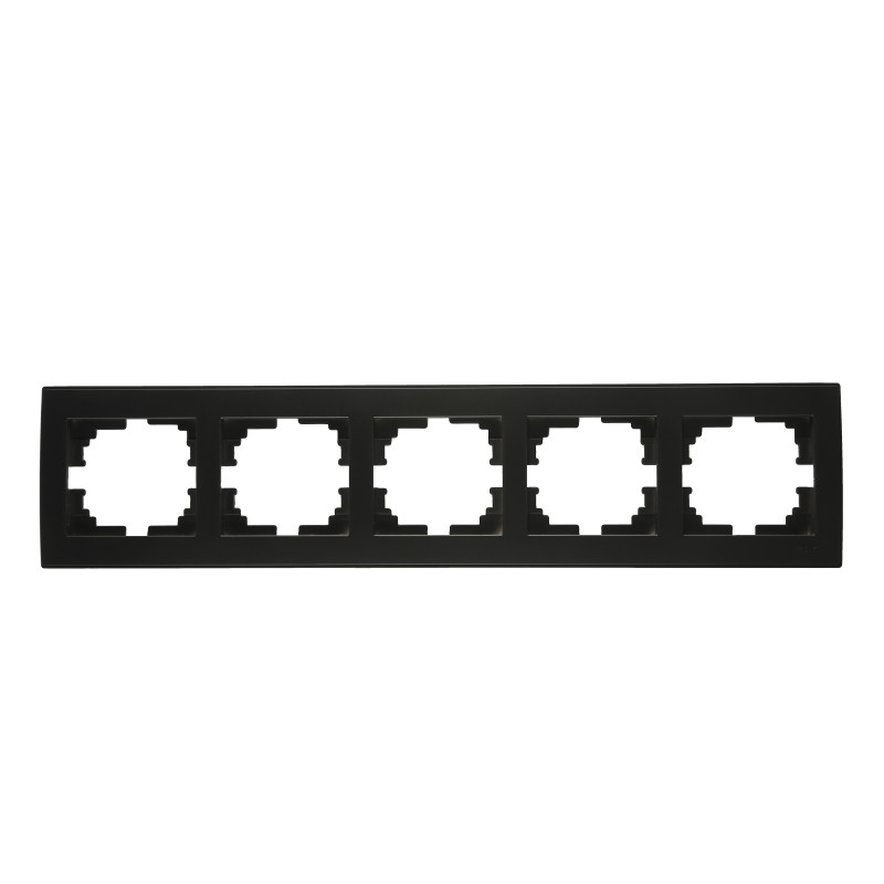 RAIN Рамка 5-а горизонтальна антрацит з боковою вставкою  (1/10шт/120шт)