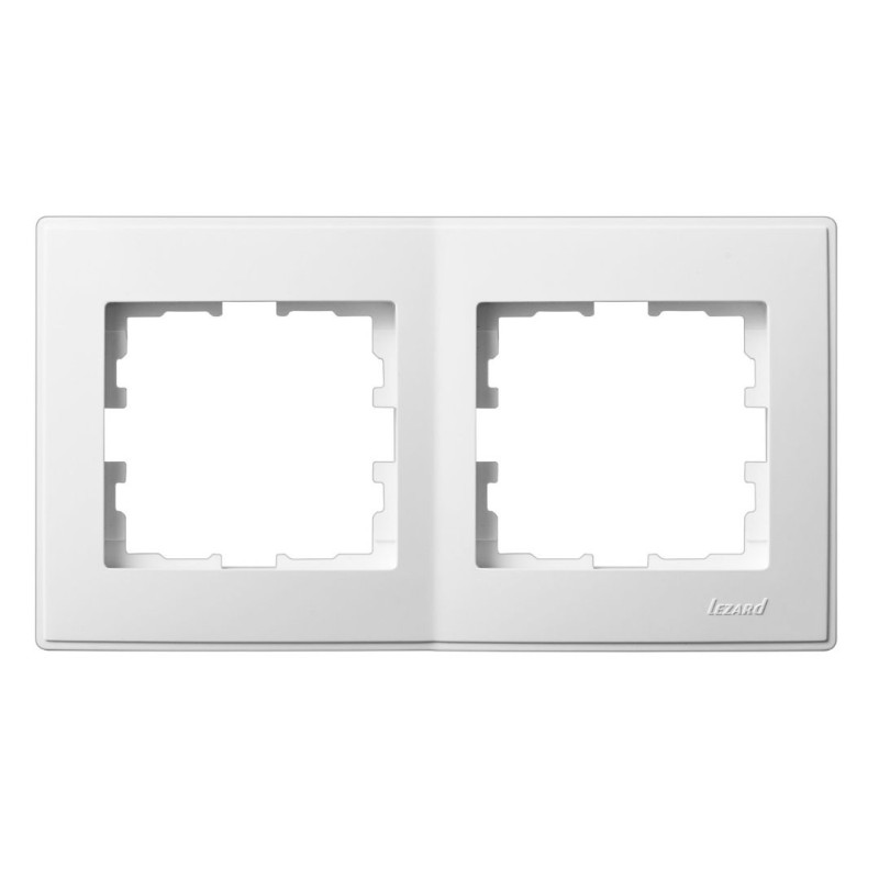 LESYA Рамка 2-а горизонтальна  біла (1/10шт/120шт)
