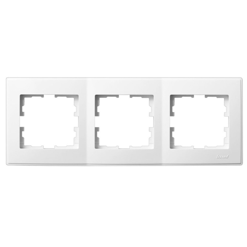 LESYA Рамка 3-а горизонтальна  біла (1/10шт/120шт)