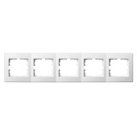 LESYA Рамка 5-а горизонтальна  біла (1/10шт/120шт)