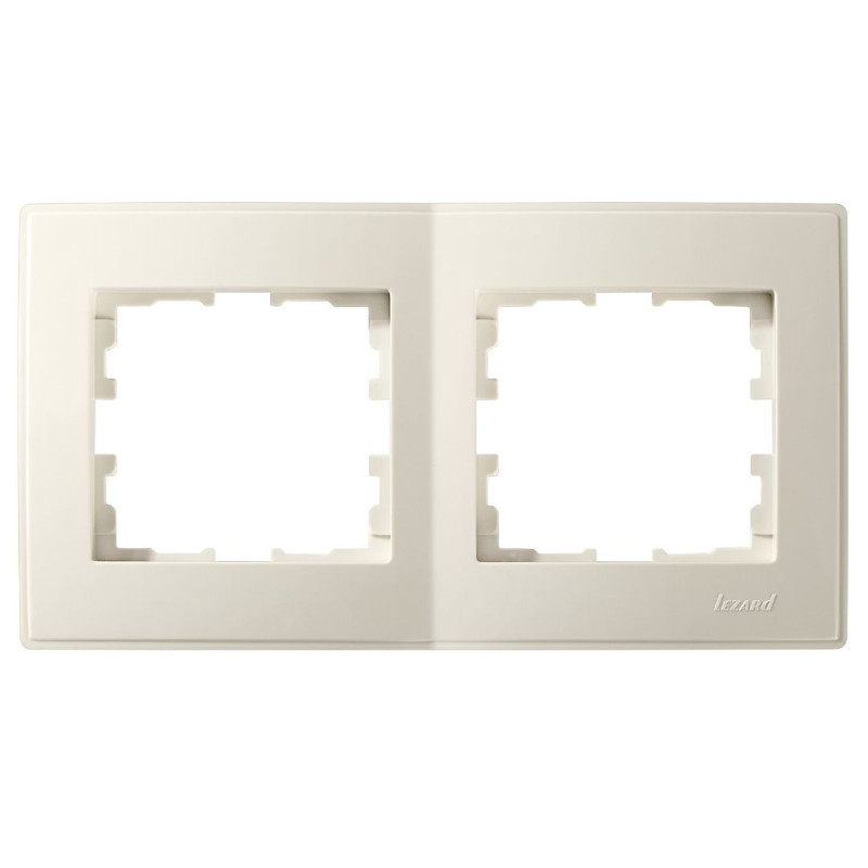 LESYA Рамка 2-а горизонтальна  крем (1/10шт/120шт)