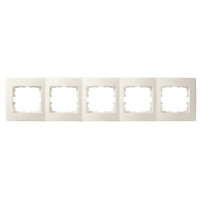 LESYA Рамка 5-а горизонтальна  крем (1/10шт/120шт)