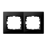 LESYA Рамка 2-а горизонтальна  антрацит (1/10шт/120шт)