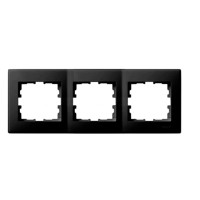 LESYA Рамка 3-а горизонтальна  антрацит (1/10шт/120шт)