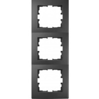 LESYA Рамка 3-а вертикальна  антрацит (1/10шт/120шт)