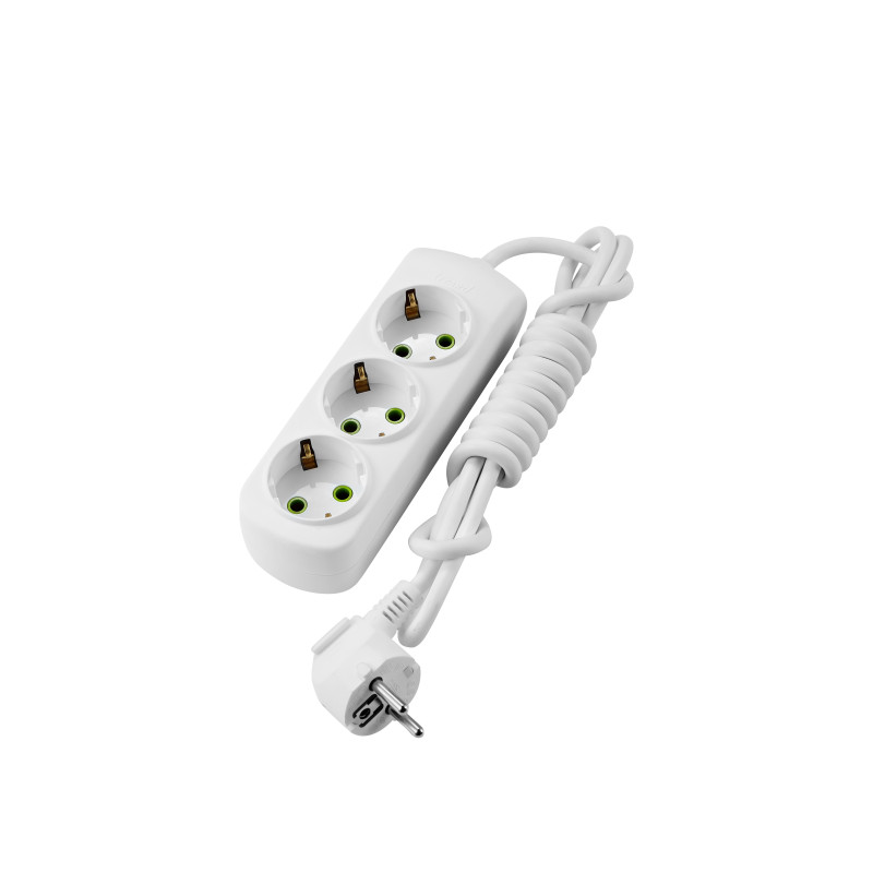 LETITIA Подовжувач із заземленням 3 входи 2 метри (1шт / 12шт)
