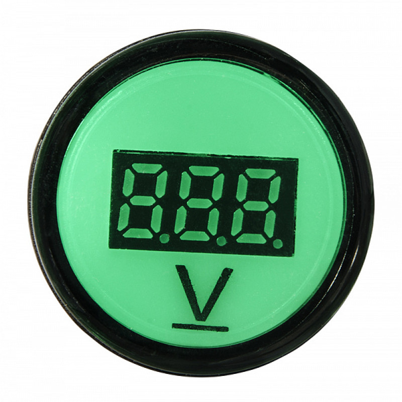 Цифровий вимірювач напруги AD22-22DVM DC 5-30В (зелений)