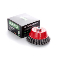 Щітка чаша сталеві витки 125мм (КШМ) (APRO)