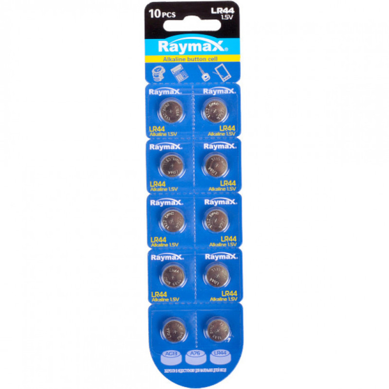 Батарейка Raymax LR44 AG13 10/100