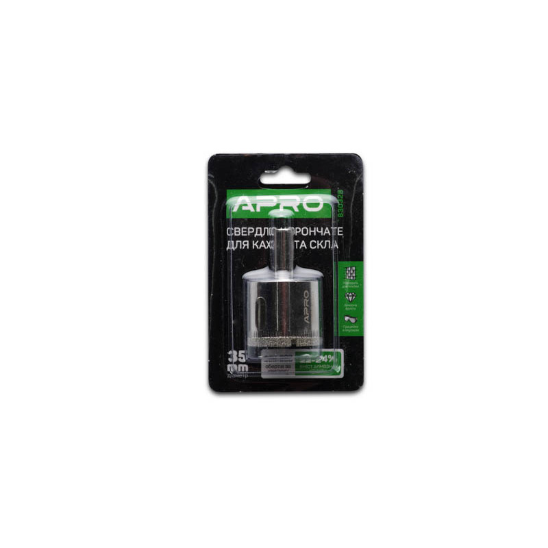 Свердло трубчасте з алмазним напиленням 35 мм (APRO)