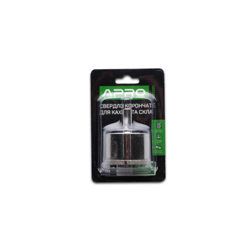 Свердло трубчасте з алмазним напиленням 45 мм (APRO)