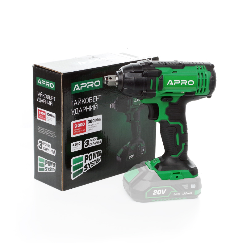 Гайковерт 20В / без акумуляторної батареї / 20W (APRO)