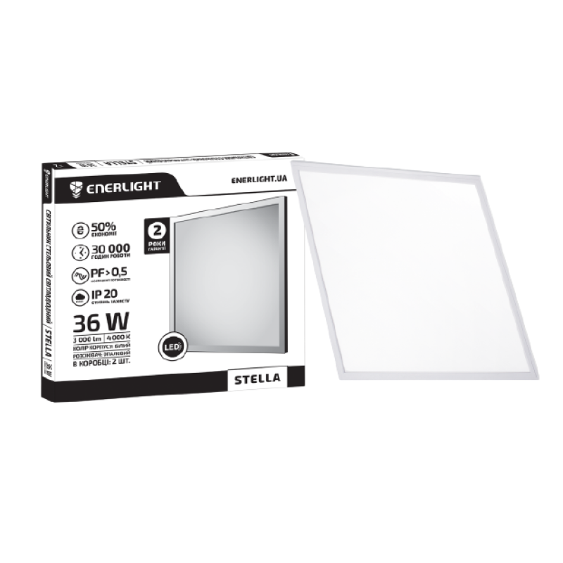 Cвітильник стельовий світлодіодний ENERLIGHT STELLA 36Вт 4000К