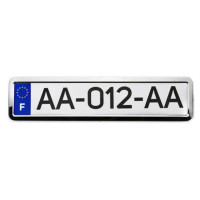 Рамка номерного знака металева (хром) (12 Atelie)