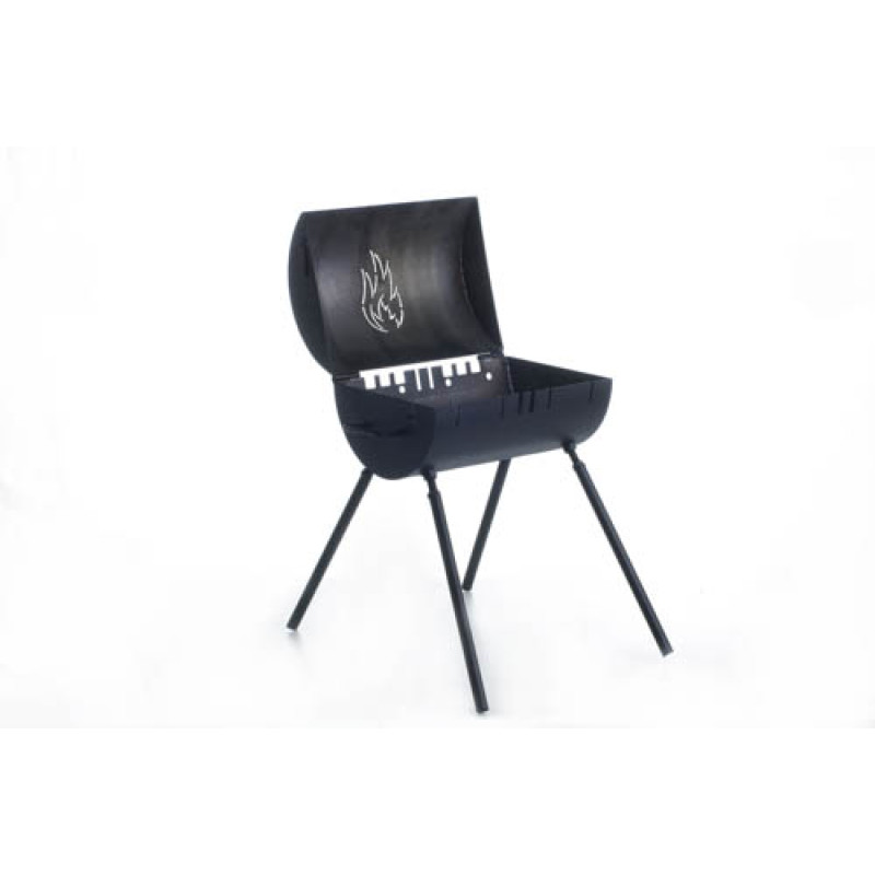 Барбекю + мангал товщина 2мм, 520 * 320 * 250 порошкова фарба (СИЛА - Кемпінг)