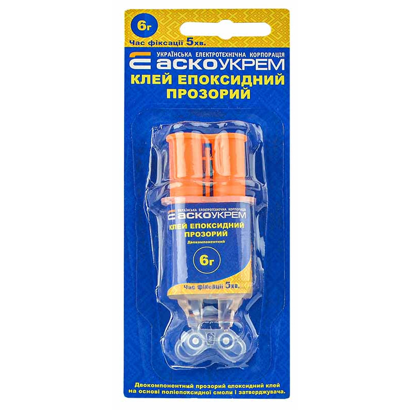 Універсальний Епоксидний клей (шприц) 1шт - 6мл