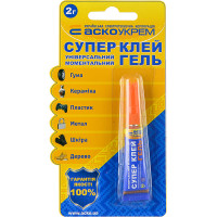 Супер Клей Гель (блістер) 1шт - 2г