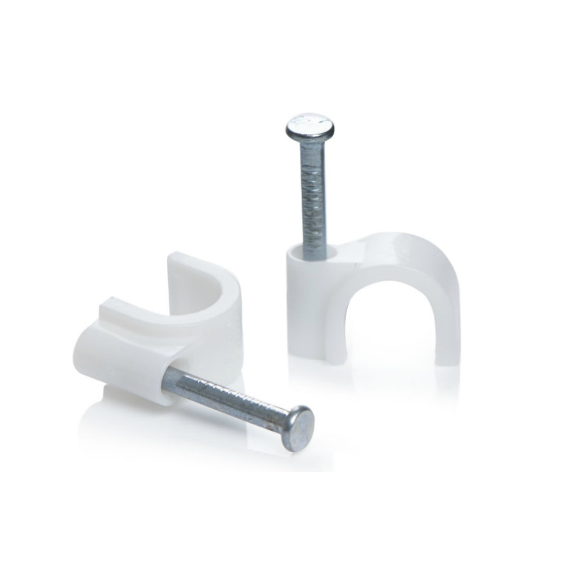 Кабельна кліпса кругла 9 мм (APRO, Туреччина) (паків - 100шт)