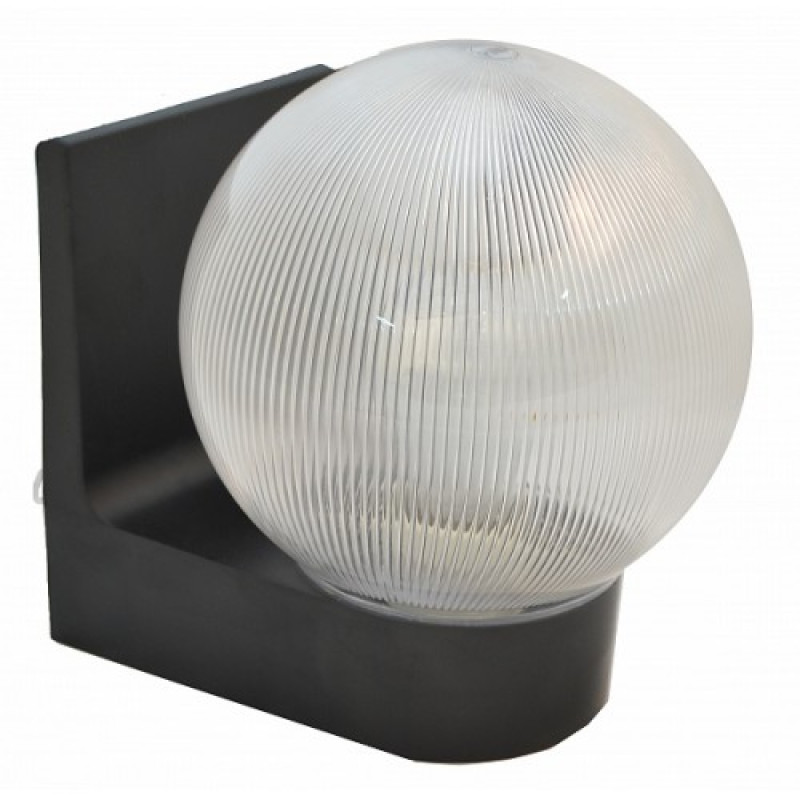 Світильник настінний 623 плафон: куля прозора ребриста 220В/15Вт
