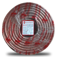 Кабель ElectroHouse TV силікон coaxial RG 6 екран 64% EH-6 бухта 100 м
