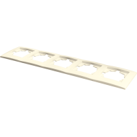 Рамка 5 місць  MARSHEL  Ideal  FI-5 бежевий