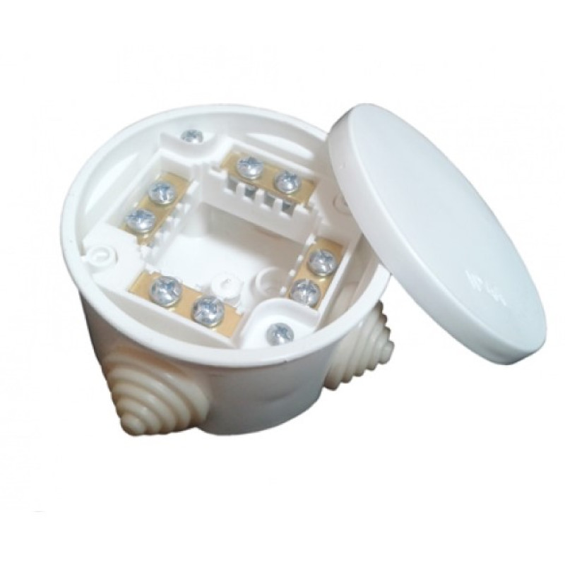 Коробка з колодками для відкритої проводки кругла IP44 Bylectrica КМ-223