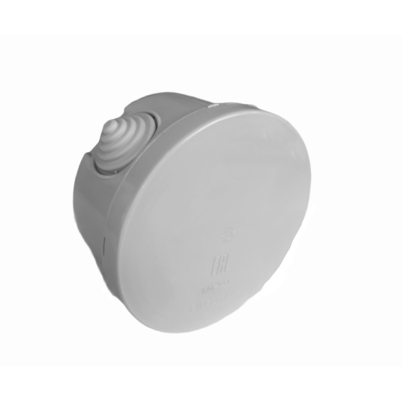 Коробка для відкритої проводки  кругла 105*105  IP55 Bylectrica КМ-233 сіра