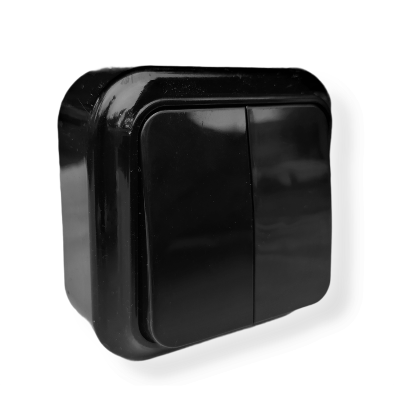 Вимикач зовнішний  2-й Bylectrica Пралеска ЧОРНИЙ А56-134 