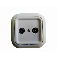 Розетка TV+FM Bylectrica Гармонія біла ТР-032