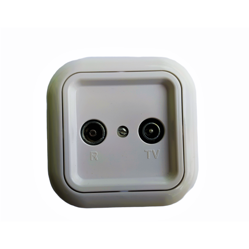 Розетка TV+FM Bylectrica Гармонія біла ТР-032