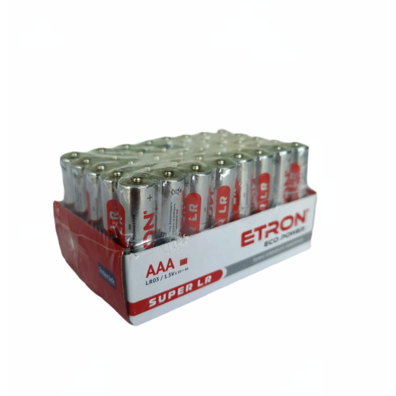 NEW Батарейка ETRON ECO АAА-LR03-40E Shrink Alkaline 40/960