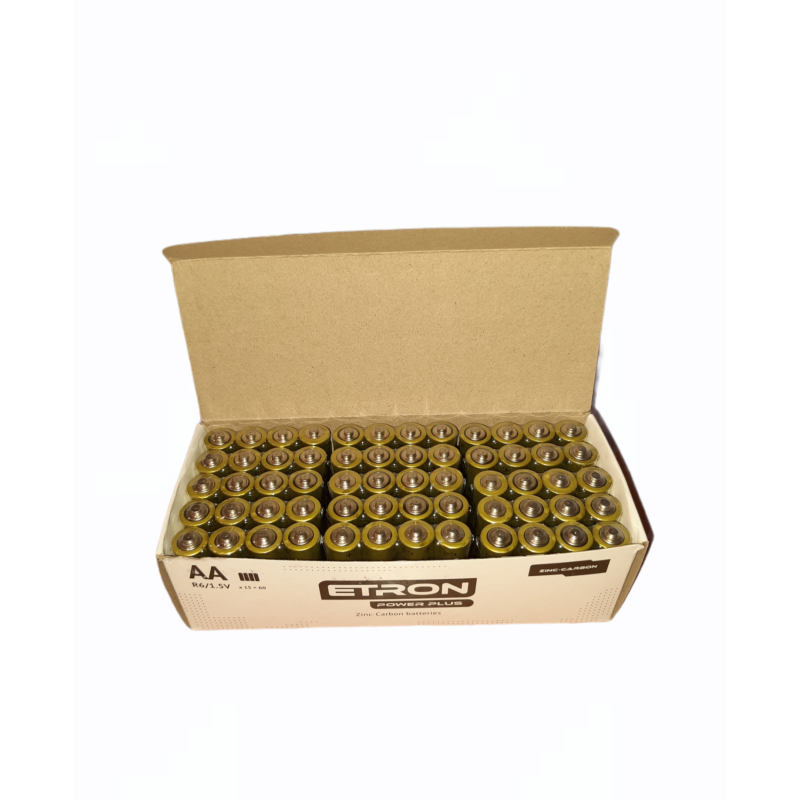 Батарейка ETRON Power Plus R6-AA-Р4 Zinc-Carbon плівка/60