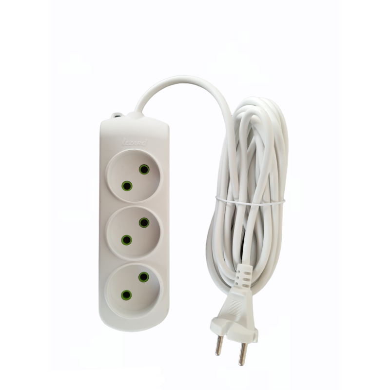 LETITIA Подовжувач без заземлення 3 входи 5 метрів (1шт / 12шт)