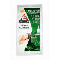 Пластини від комарів Раптор 10 штук 1л. / 40