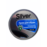 Крем для взуття Silver 50мл мет.банка Чорний Туреччина / 48