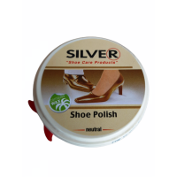Крем для взуття Silver 50мл металева банка безкольоровий Туреччина / 48